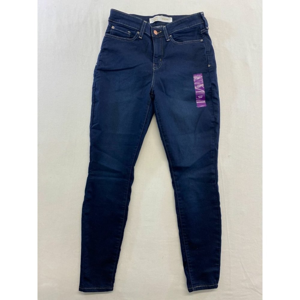 Levi's Women's Mid Rise Skinny Ankle Jeans Size 28/28 Stretch Cotton Blend Denim